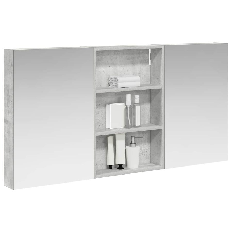Badkamerkastenset 3 st 120 x 10,5 x 60,5 cm Bewerkt hout
