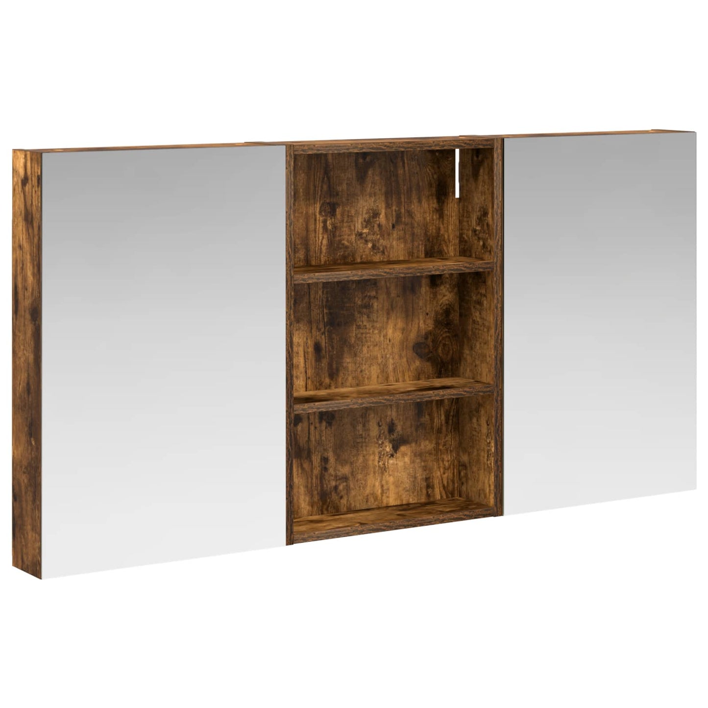 Badkamerkastenset 3 pcs 120 x 10,5 x 60,5 cm Bewerkt hout