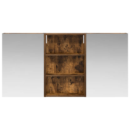 Badkamerkastenset 3 pcs 120 x 10,5 x 60,5 cm Bewerkt hout