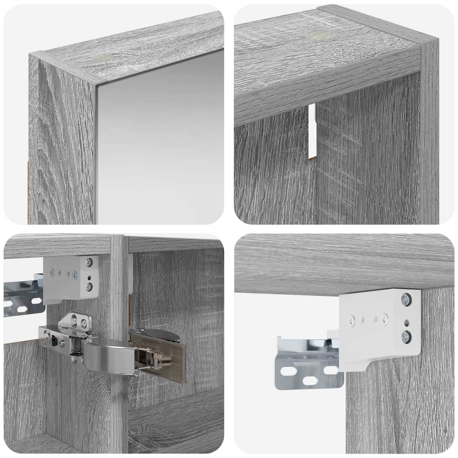 Badkamerkastenset 3 pcs 120 x 10,5 x 60,5 cm Bewerkt hout