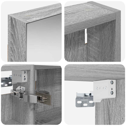 Badkamerkastenset 3 pcs 120 x 10,5 x 60,5 cm Bewerkt hout