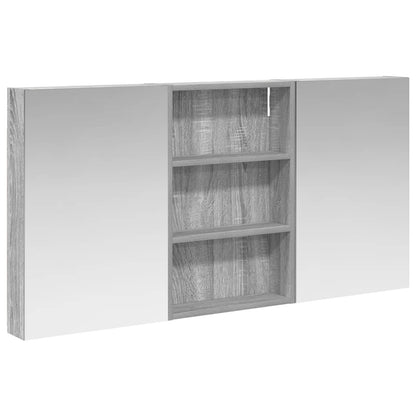 Badkamerkastenset 3 pcs 120 x 10,5 x 60,5 cm Bewerkt hout