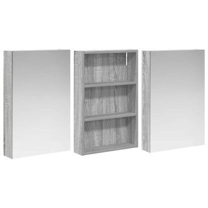 Badkamerkastenset 3 pcs 120 x 10,5 x 60,5 cm Bewerkt hout