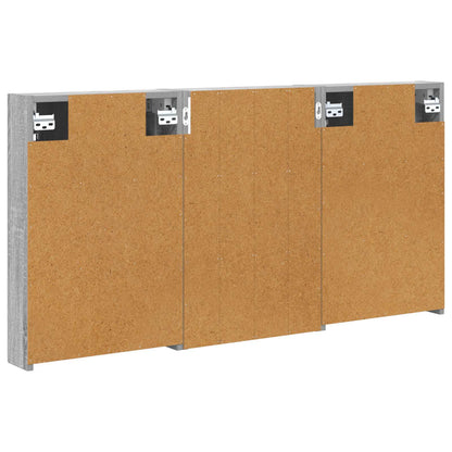 Badkamerkastenset 3 pcs 120 x 10,5 x 60,5 cm Bewerkt hout