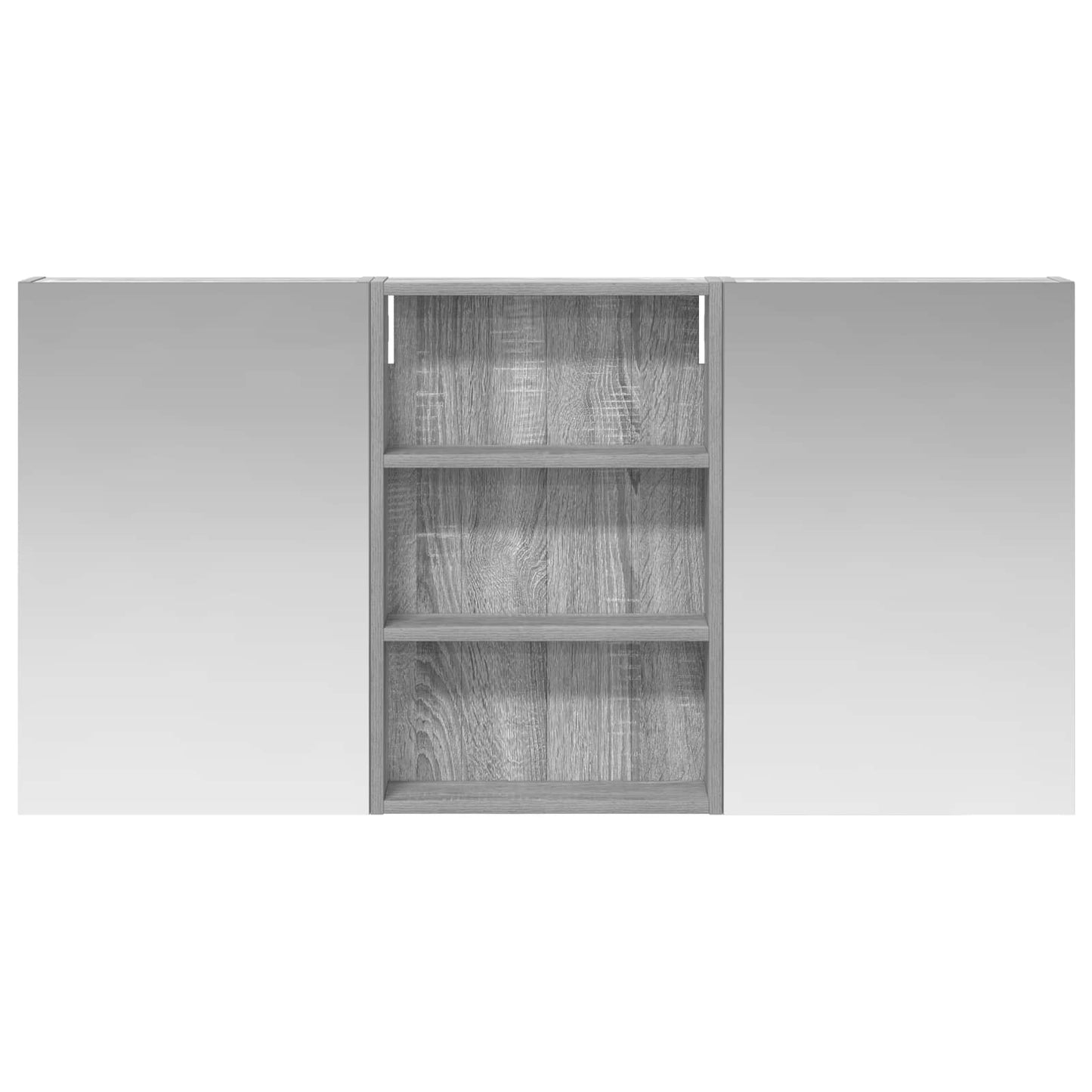 Badkamerkastenset 3 pcs 120 x 10,5 x 60,5 cm Bewerkt hout