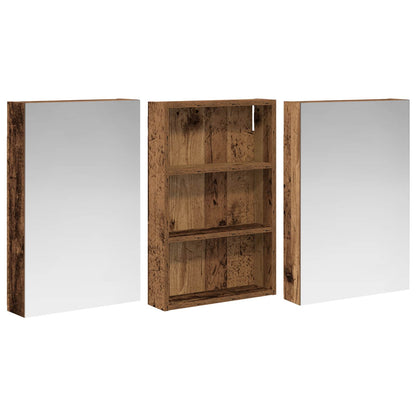 Badkamerkastenset 3 pcs 120 x 10,5 x 60,5 cm Bewerkt hout