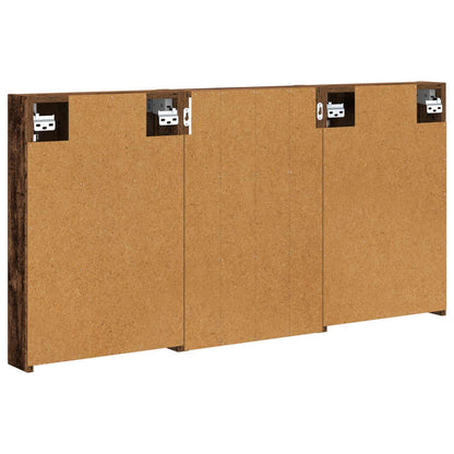 Badkamerkastenset 3 pcs 120 x 10,5 x 60,5 cm Bewerkt hout