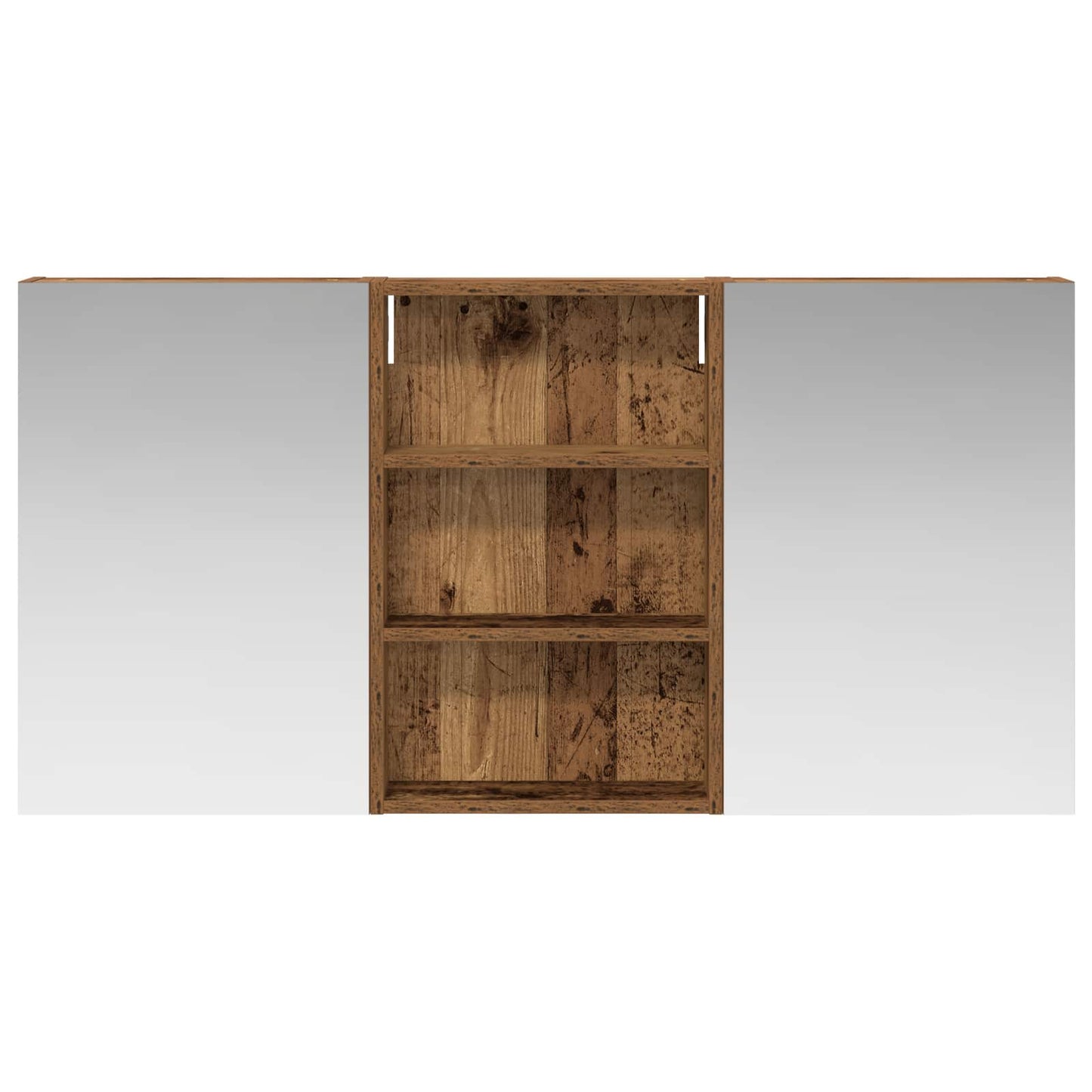 Badkamerkastenset 3 pcs 120 x 10,5 x 60,5 cm Bewerkt hout