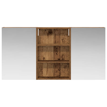 Badkamerkastenset 3 pcs 120 x 10,5 x 60,5 cm Bewerkt hout
