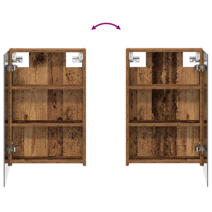 Badkamerkastenset 3 pcs 120 x 10,5 x 60,5 cm Bewerkt hout