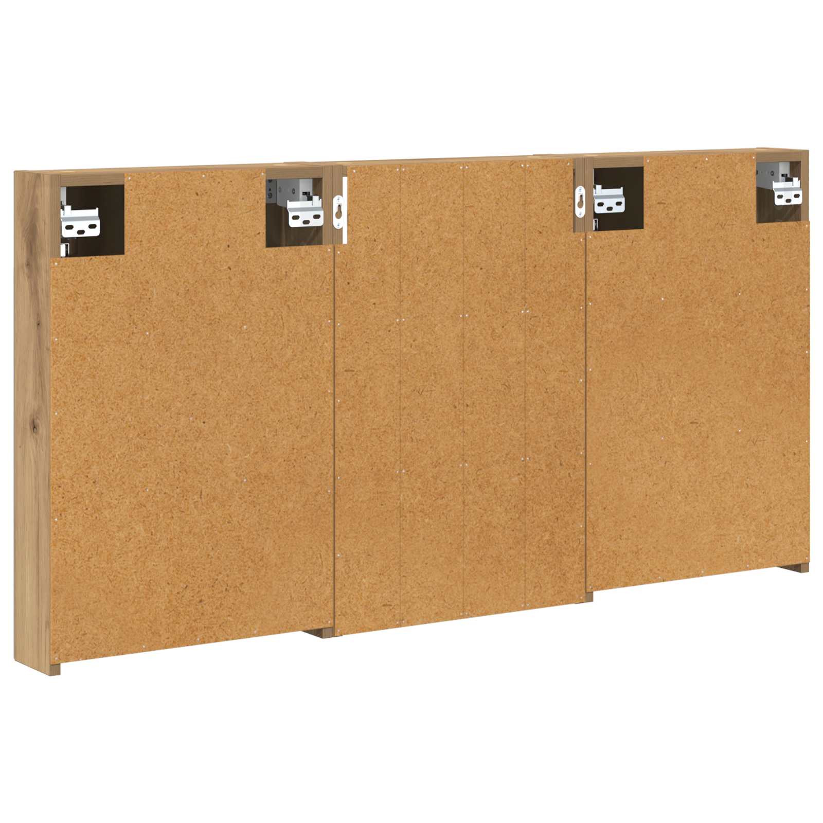 Badkamerkastenset 3 pcs 120 x 10,5 x 60,5 cm Bewerkt hout