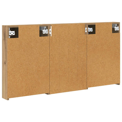 Badkamerkastenset 3 pcs 120 x 10,5 x 60,5 cm Bewerkt hout