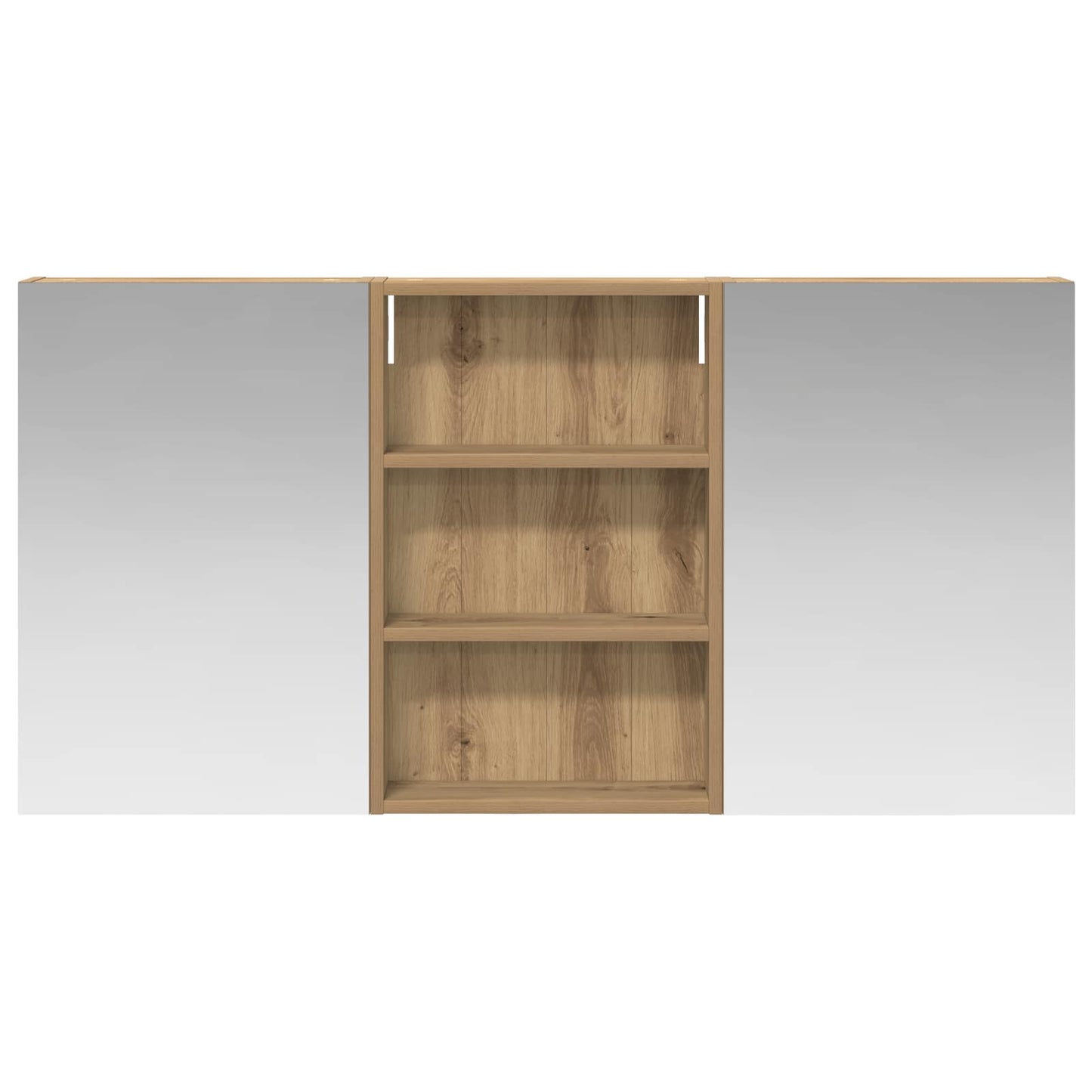 Badkamerkastenset 3 pcs 120 x 10,5 x 60,5 cm Bewerkt hout