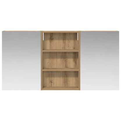 Badkamerkastenset 3 pcs 120 x 10,5 x 60,5 cm Bewerkt hout
