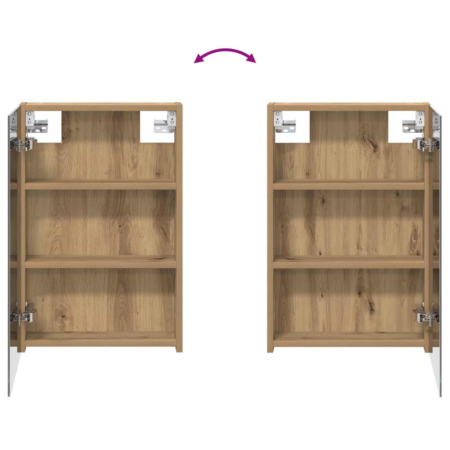 Badkamerkastenset 3 pcs 120 x 10,5 x 60,5 cm Bewerkt hout