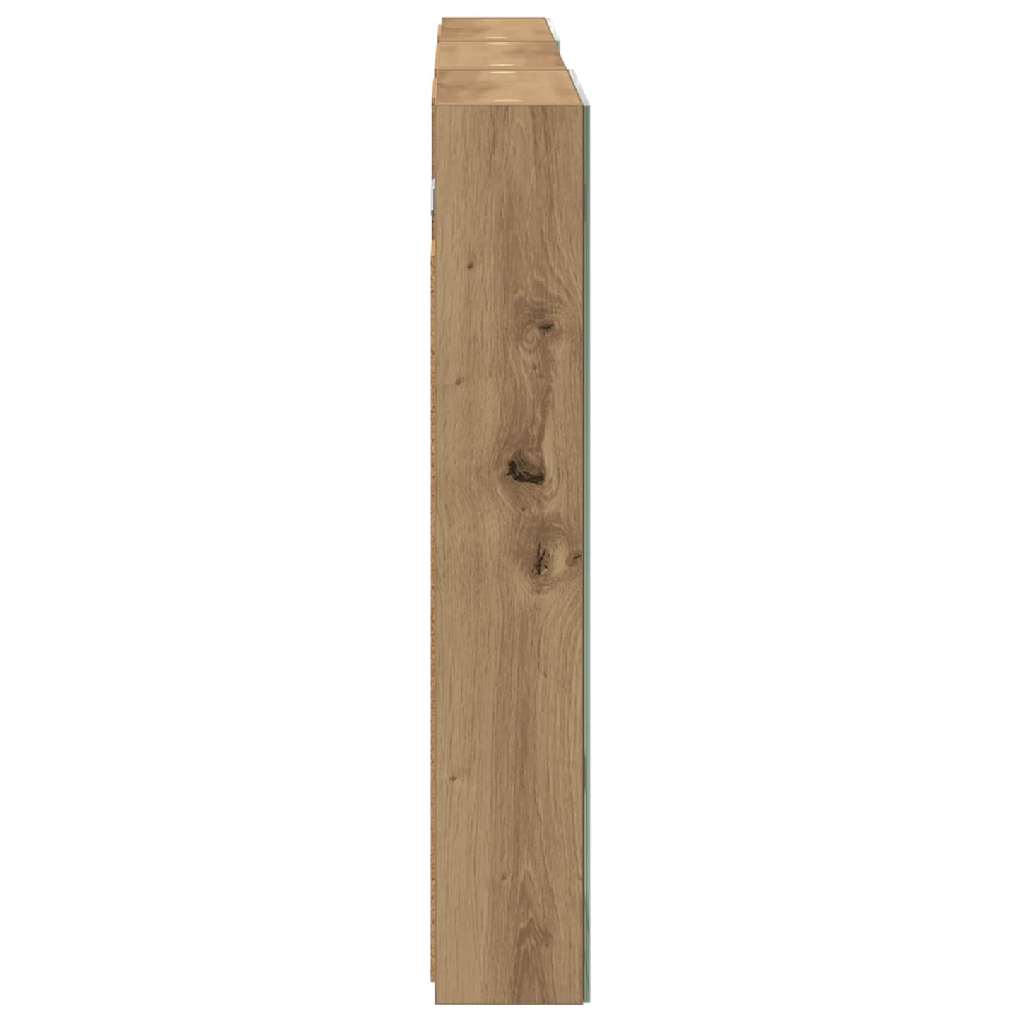 Badkamerkastenset 3 pcs 120 x 10,5 x 60,5 cm Bewerkt hout