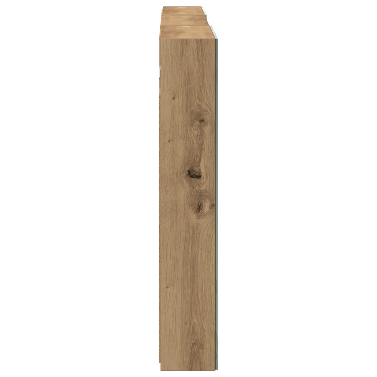 Badkamerkastenset 3 pcs 120 x 10,5 x 60,5 cm Bewerkt hout