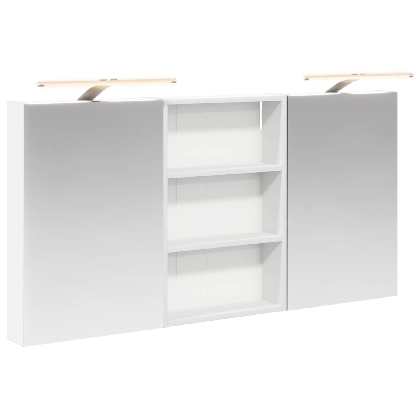 Badkamerkastenset 3 pcs 120 x 10,5 x 60,5 cm Bewerkt hout