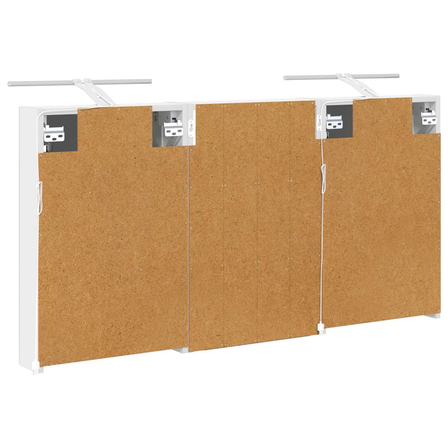 Badkamerkastenset 3 pcs 120 x 10,5 x 60,5 cm Bewerkt hout