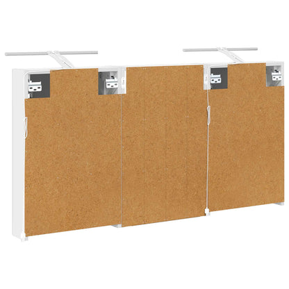 Badkamerkastenset 3 pcs 120 x 10,5 x 60,5 cm Bewerkt hout