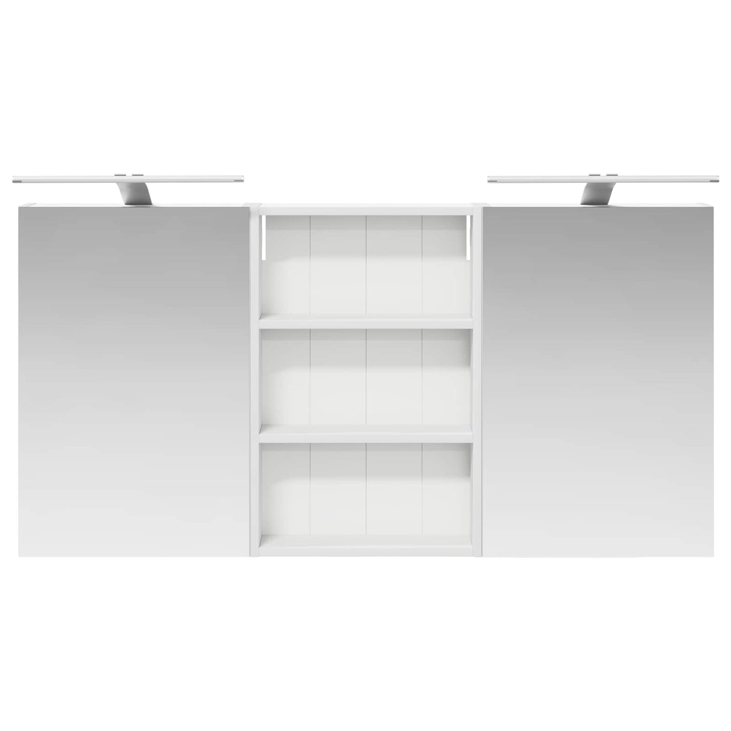 Badkamerkastenset 3 pcs 120 x 10,5 x 60,5 cm Bewerkt hout