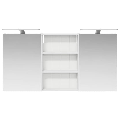 Badkamerkastenset 3 pcs 120 x 10,5 x 60,5 cm Bewerkt hout