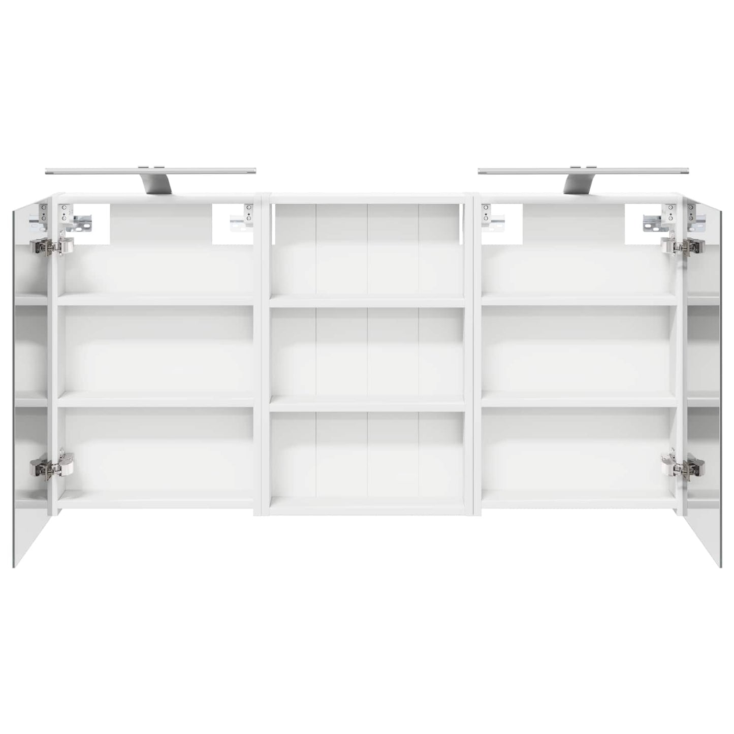 Badkamerkastenset 3 pcs 120 x 10,5 x 60,5 cm Bewerkt hout