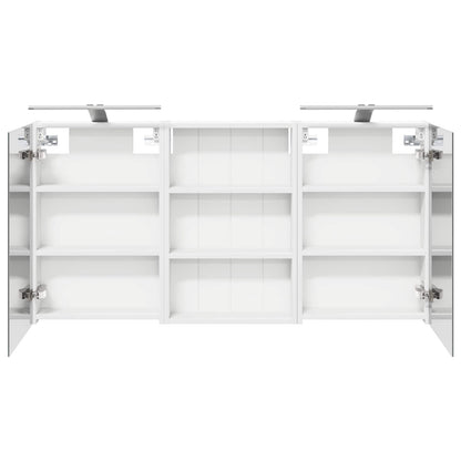 Badkamerkastenset 3 pcs 120 x 10,5 x 60,5 cm Bewerkt hout