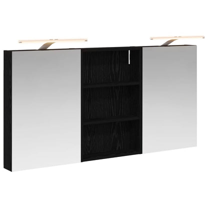 Badkamerkastenset 3 pcs 120 x 10,5 x 60,5 cm Bewerkt hout