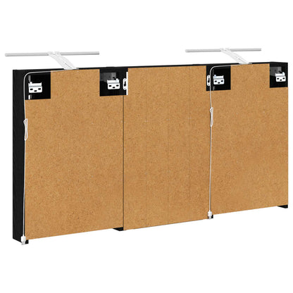 Badkamerkastenset 3 pcs 120 x 10,5 x 60,5 cm Bewerkt hout