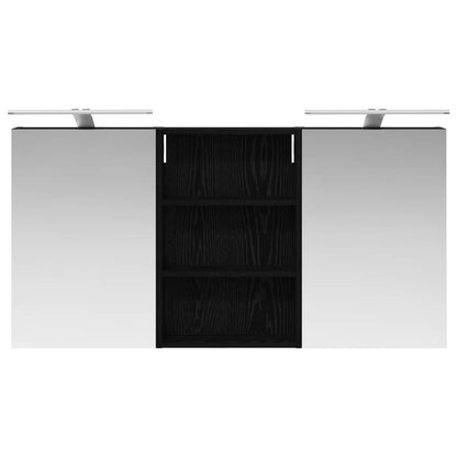 Badkamerkastenset 3 pcs 120 x 10,5 x 60,5 cm Bewerkt hout