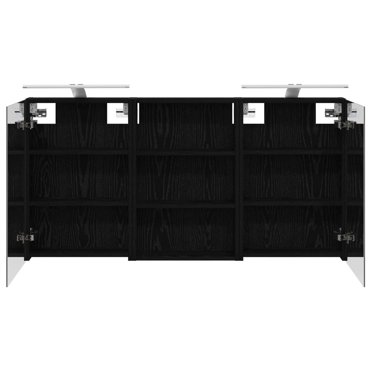 Badkamerkastenset 3 pcs 120 x 10,5 x 60,5 cm Bewerkt hout