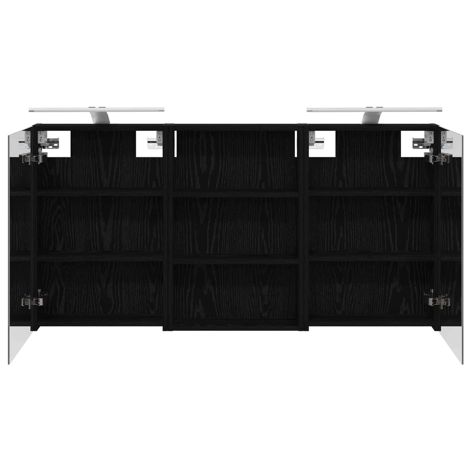 Badkamerkastenset 3 pcs 120 x 10,5 x 60,5 cm Bewerkt hout