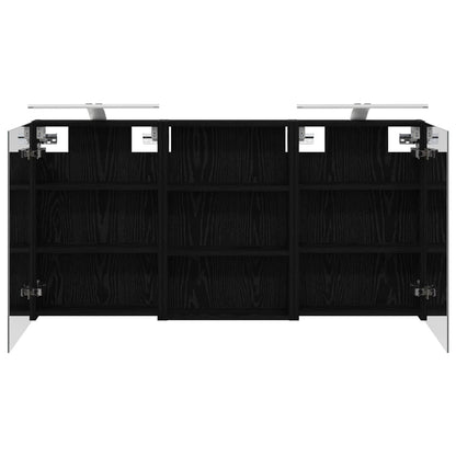 Badkamerkastenset 3 pcs 120 x 10,5 x 60,5 cm Bewerkt hout