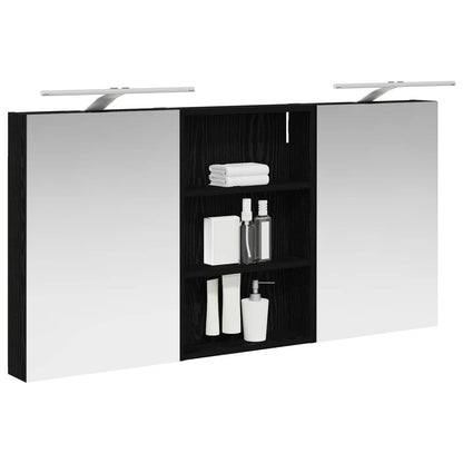 Badkamerkastenset 3 pcs 120 x 10,5 x 60,5 cm Bewerkt hout