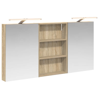 Badkamerkastenset 3 pcs 120 x 10,5 x 60,5 cm Bewerkt hout
