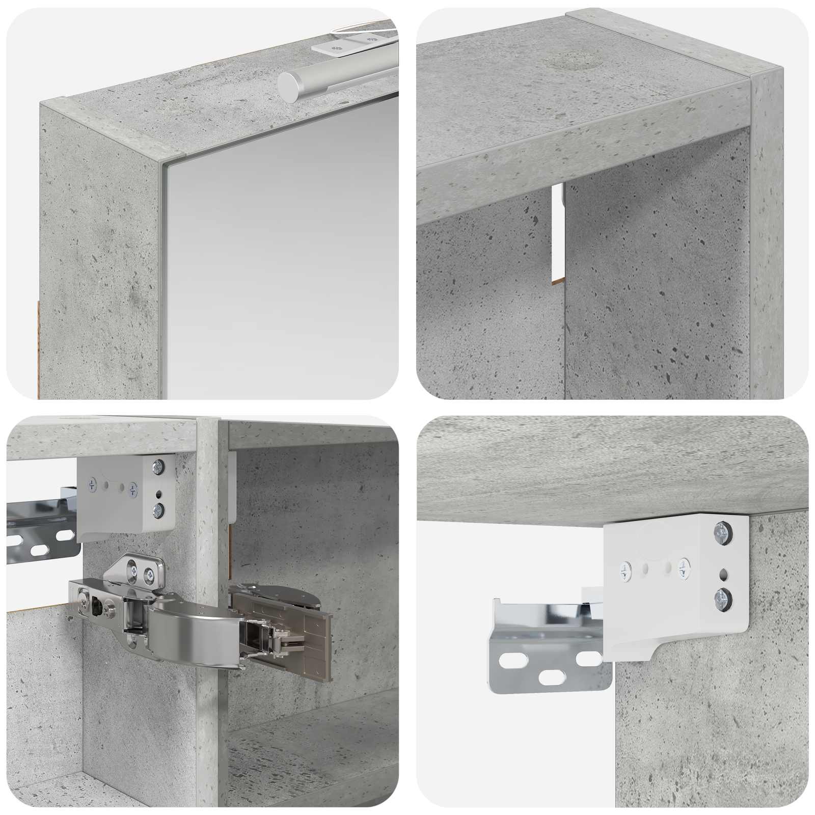 Badkamerkastenset 3 pcs 120 x 10,5 x 60,5 cm Bewerkt hout