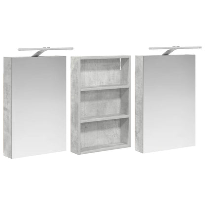 Badkamerkastenset 3 pcs 120 x 10,5 x 60,5 cm Bewerkt hout