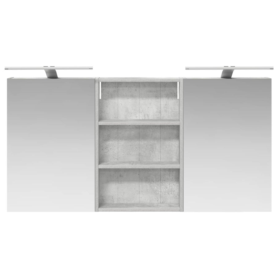 Badkamerkastenset 3 pcs 120 x 10,5 x 60,5 cm Bewerkt hout