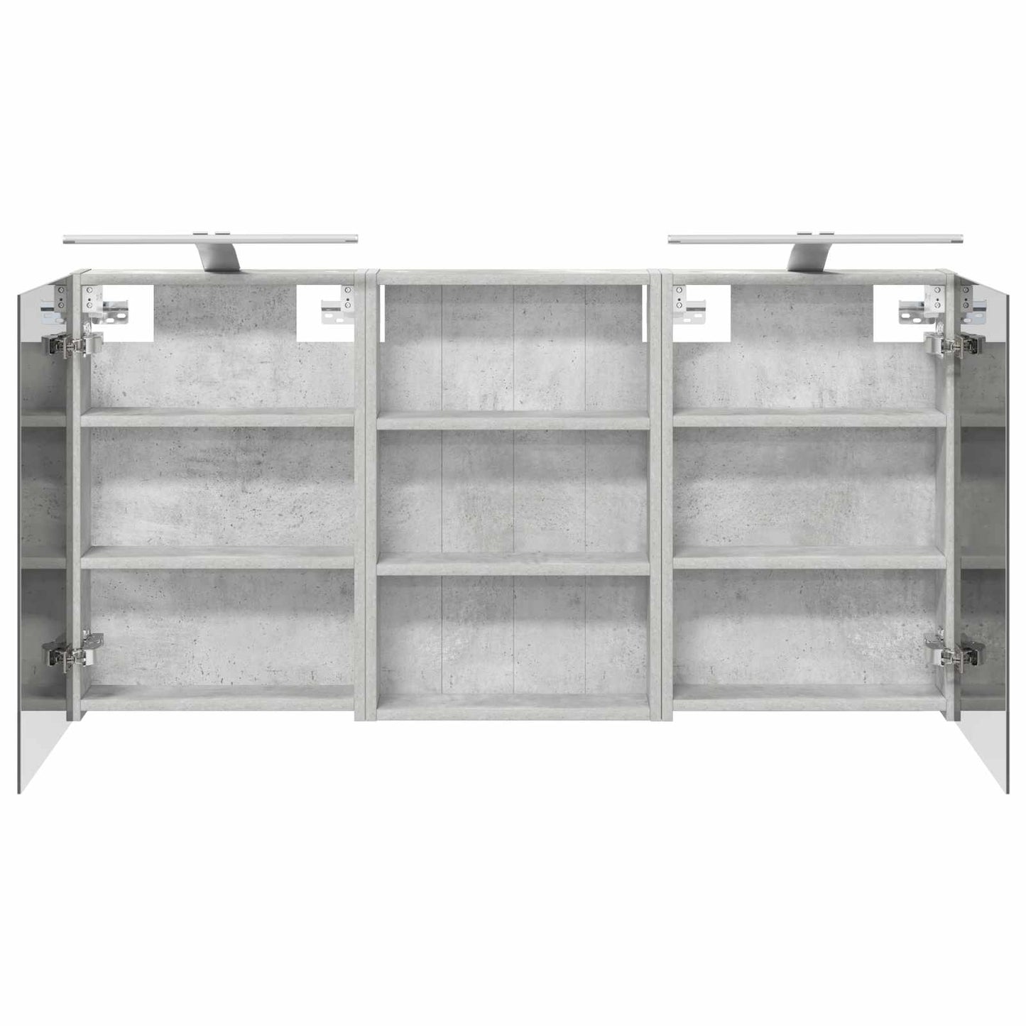 Badkamerkastenset 3 pcs 120 x 10,5 x 60,5 cm Bewerkt hout
