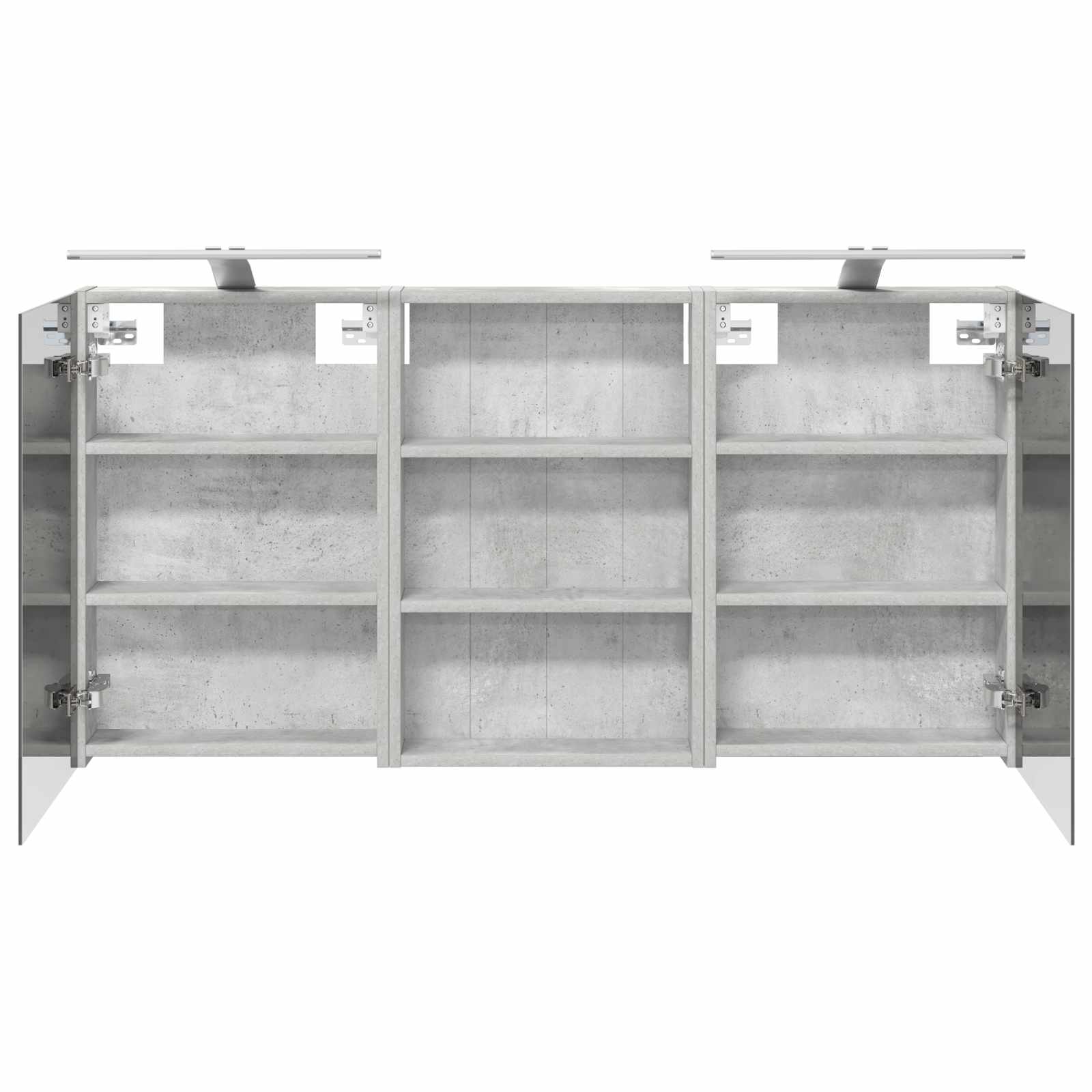 Badkamerkastenset 3 pcs 120 x 10,5 x 60,5 cm Bewerkt hout
