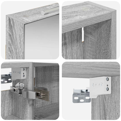Badkamerkastenset 3 pcs 120 x 10,5 x 60,5 cm Bewerkt hout
