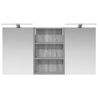 Badkamerkastenset 3 pcs 120 x 10,5 x 60,5 cm Bewerkt hout