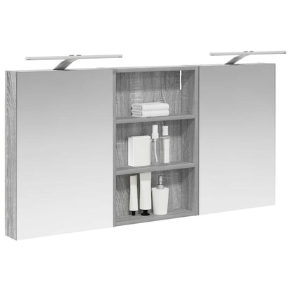 Badkamerkastenset 3 pcs 120 x 10,5 x 60,5 cm Bewerkt hout