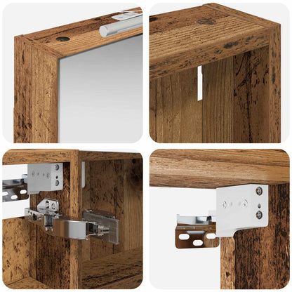 Badkamerkastenset 3 pcs 120 x 10,5 x 60,5 cm Bewerkt hout