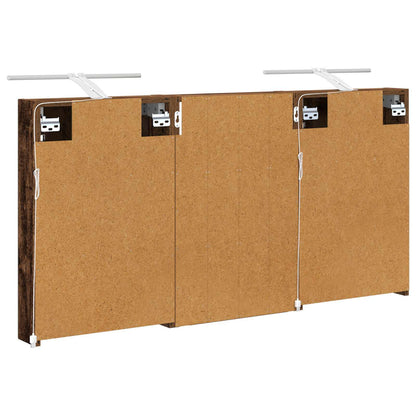 Badkamerkastenset 3 pcs 120 x 10,5 x 60,5 cm Bewerkt hout