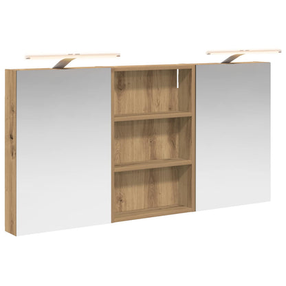 Badkamerkastenset 3 pcs 120 x 10,5 x 60,5 cm Bewerkt hout
