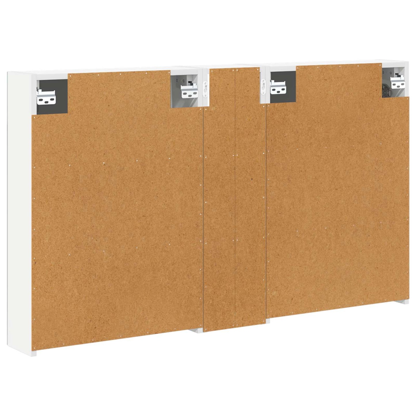 Badkamerkastenset 3 pcs 120 x 14,5 x 70 cm Bewerkt hout