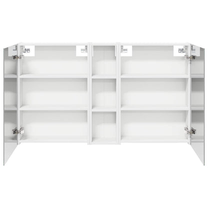 Badkamerkastenset 3 pcs 120 x 14,5 x 70 cm Bewerkt hout