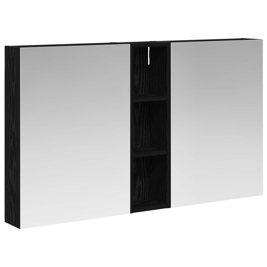 Badkamerkastenset 3 pcs 120 x 14,5 x 70 cm Bewerkt hout